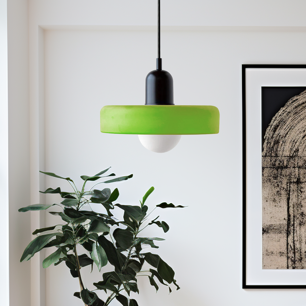Studio Prisma Pendant | Art Glass Light in Bauhaus Luxe Palette