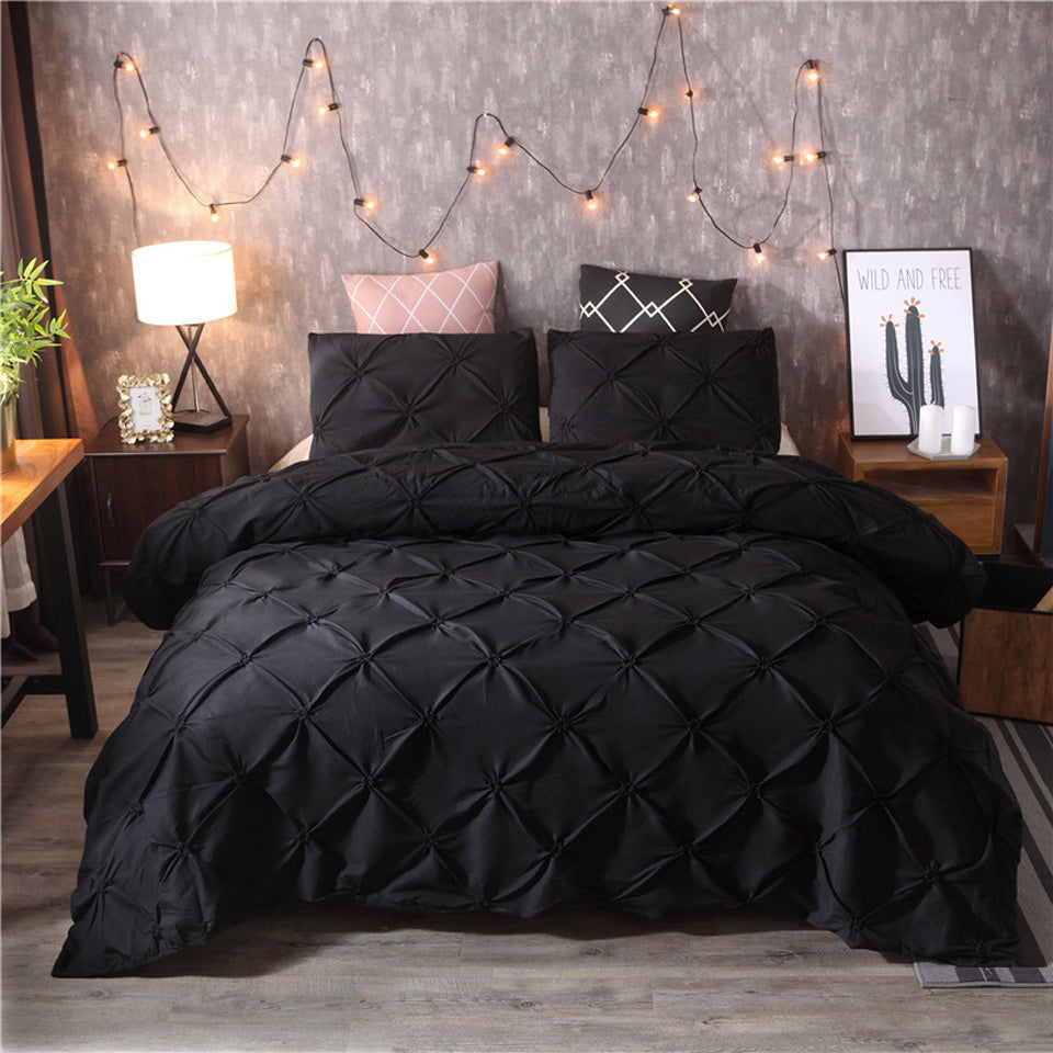 Elegant Microfiber Bed Set | Soft Duvet Cover & Pillowcase Collection