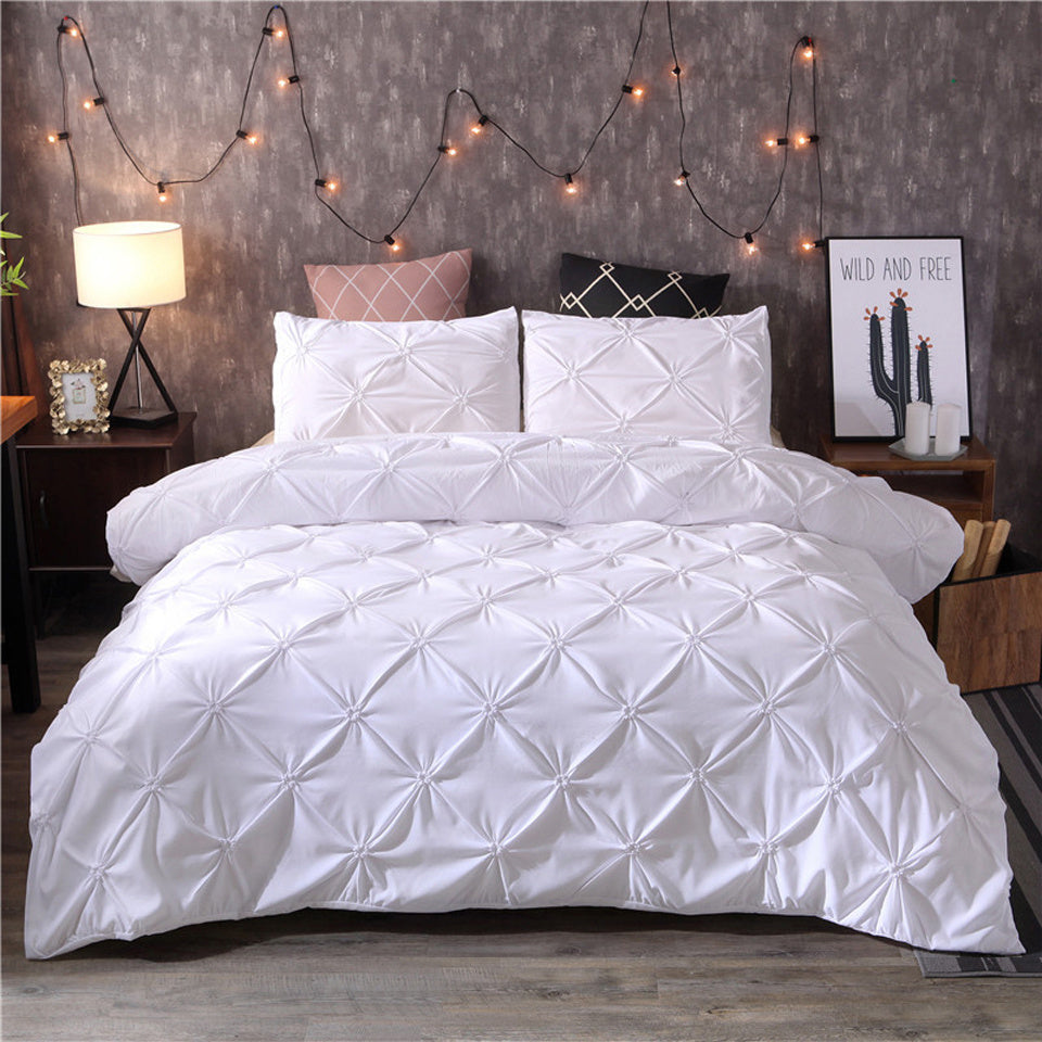 Elegant Microfiber Bed Set | Soft Duvet Cover & Pillowcase Collection