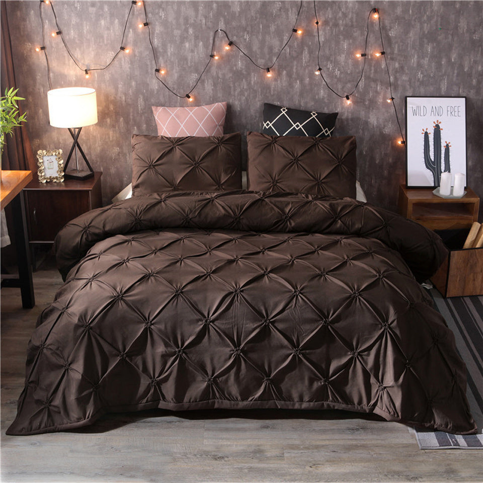 Elegant Microfiber Bed Set | Soft Duvet Cover & Pillowcase Collection