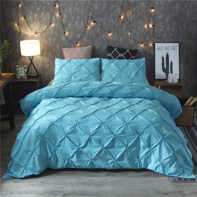 Elegant Microfiber Bed Set | Soft Duvet Cover & Pillowcase Collection
