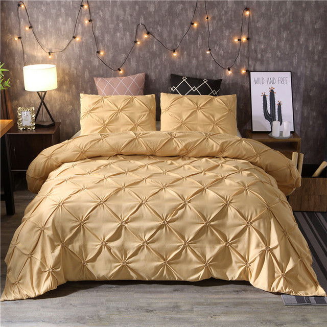 Elegant Microfiber Bed Set | Soft Duvet Cover & Pillowcase Collection