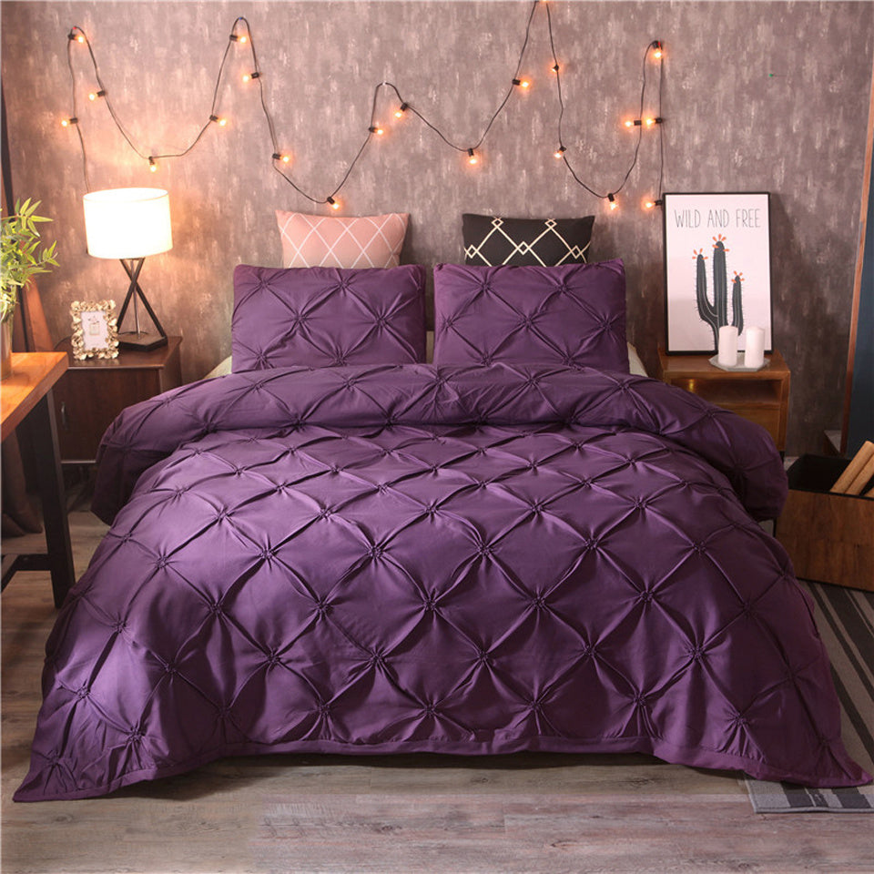 Elegant Microfiber Bed Set | Soft Duvet Cover & Pillowcase Collection