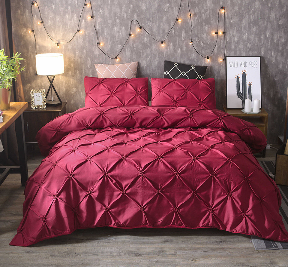 Elegant Microfiber Bed Set | Soft Duvet Cover & Pillowcase Collection