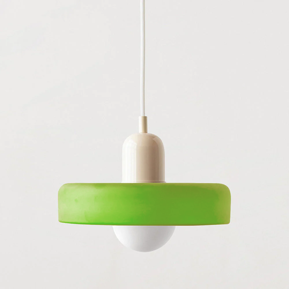 Studio Prisma Pendant | Art Glass Light in Bauhaus Luxe Palette