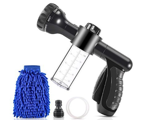 GlideShine AutoFoam Blaster | All-in-One Spray Gun with Plush Microfiber Touch