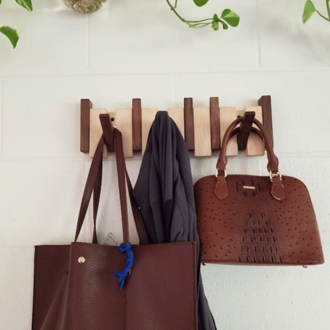 Handmade Musical Hooks | CrescendoRack Wooden Wall Décor