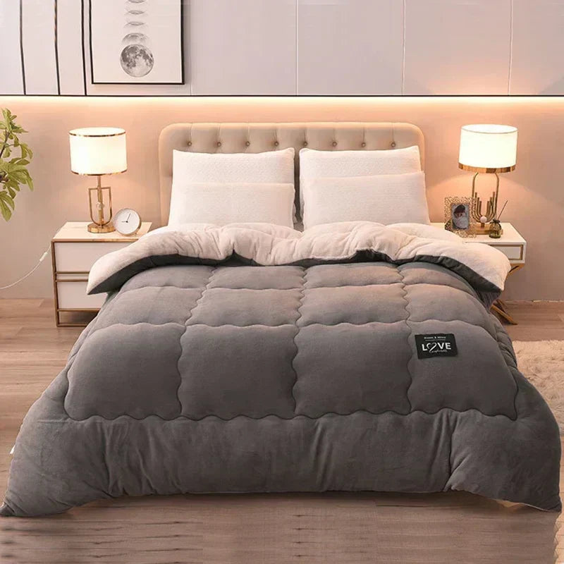 Soft Velvet Comforter | Cozy Winter Duvet for Warm Sleep