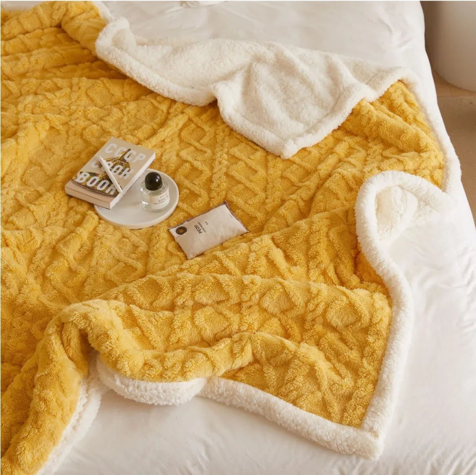 Soft Home Blanket | Comfort Throw for Bed, Sofa & On-the-Go Use