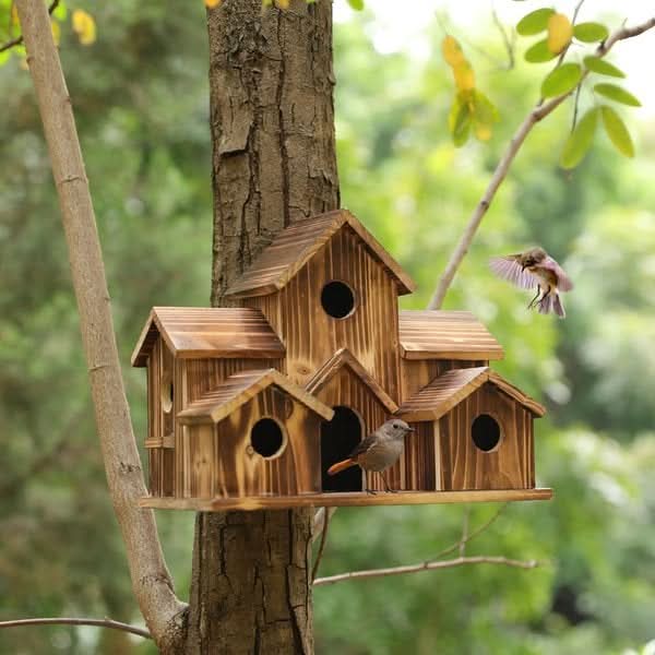 NestHollow Rustic Birdhouse | Handcrafted Charm for Feathered Friends