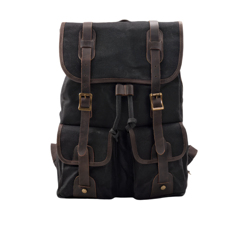 Variant image for Tucson | Vintage Canvas Travel Backpack with Laptop Sleeve-2