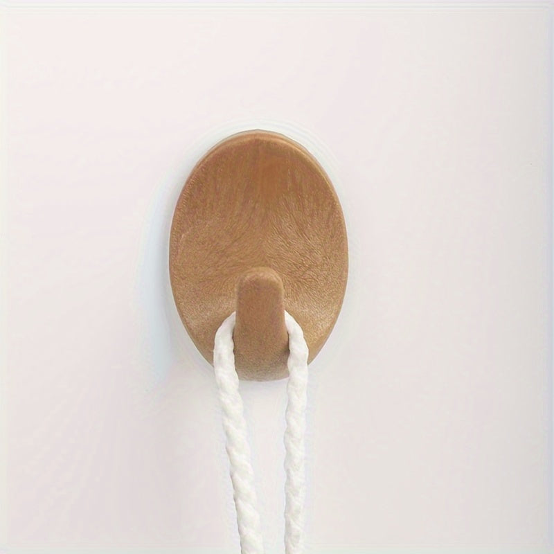 EcoStick Wood Wall Hooks | Self-Adhesive Modern Design