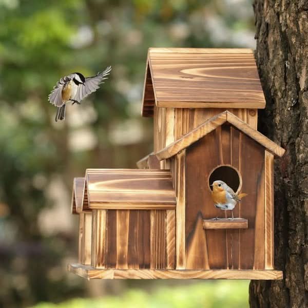 NestHollow Rustic Birdhouse | Handcrafted Charm for Feathered Friends