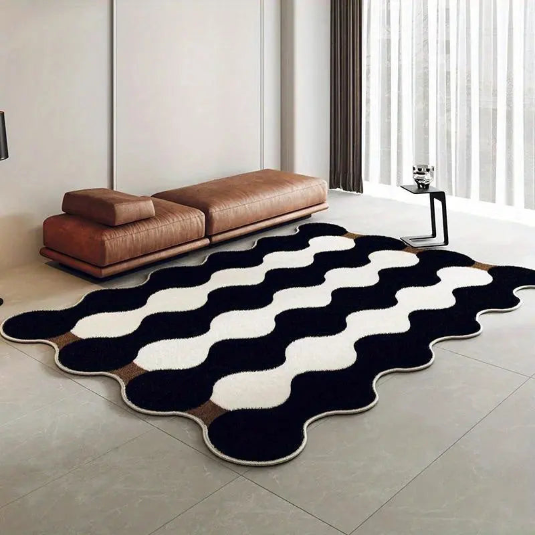 PureWeave Washable Rug | Minimalist Black & White Style