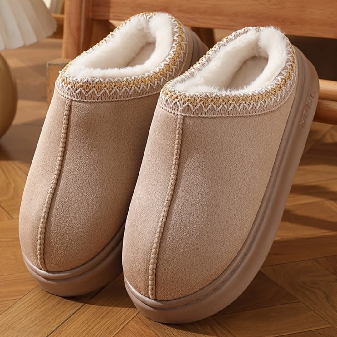 CozyNest Winter Slippers | Plush-Lined Warmth with Secure Non-Slip Soles