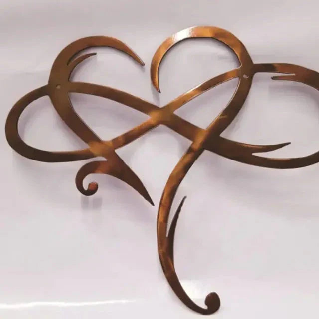 Love Infinity Heart | Decorative Iron Wall Art