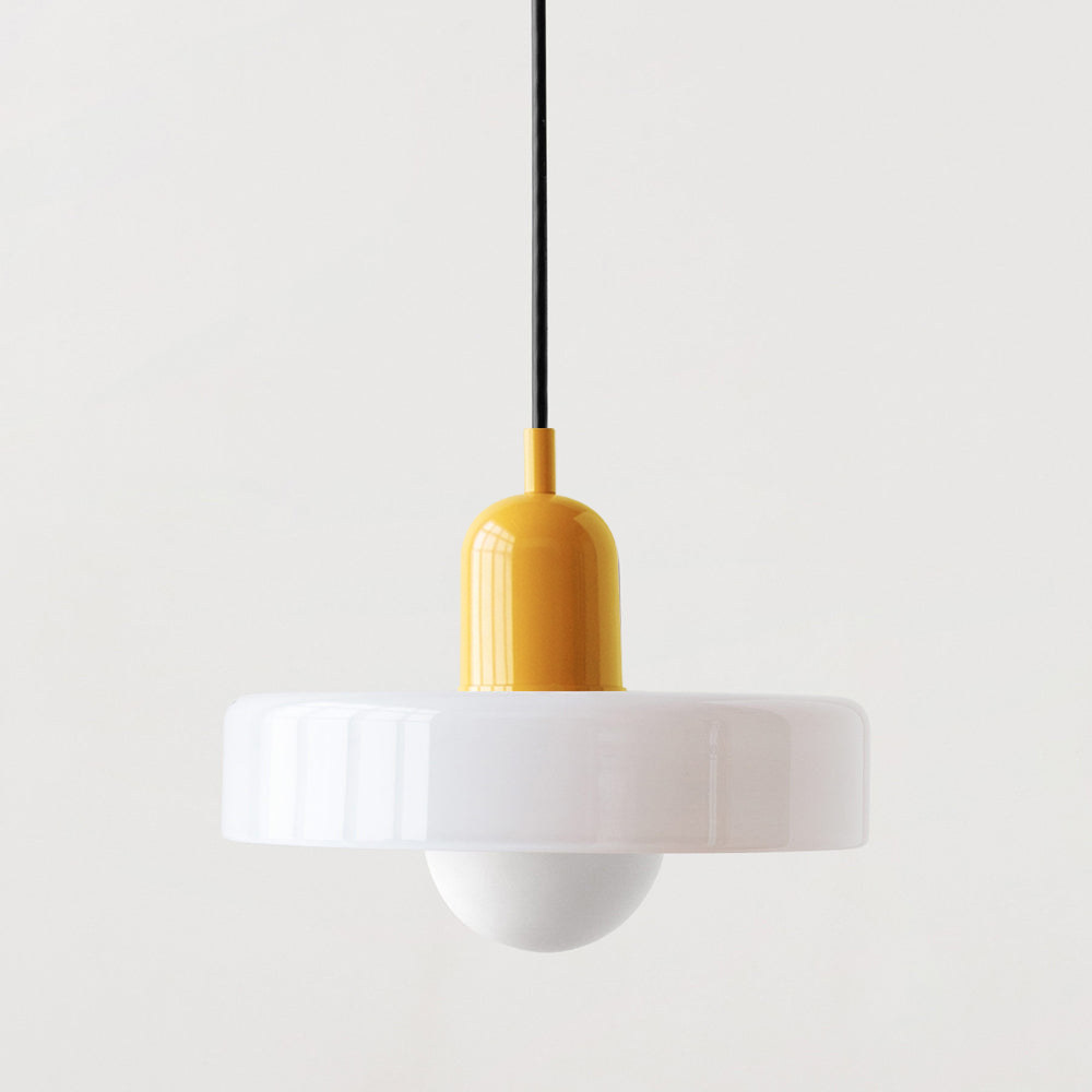 Studio Prisma Pendant | Art Glass Light in Bauhaus Luxe Palette