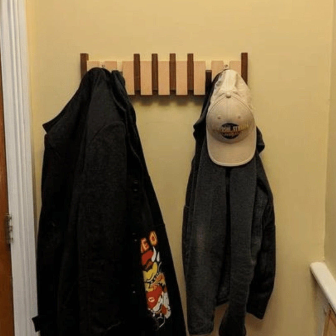 Handmade Musical Hooks | CrescendoRack Wooden Wall Décor