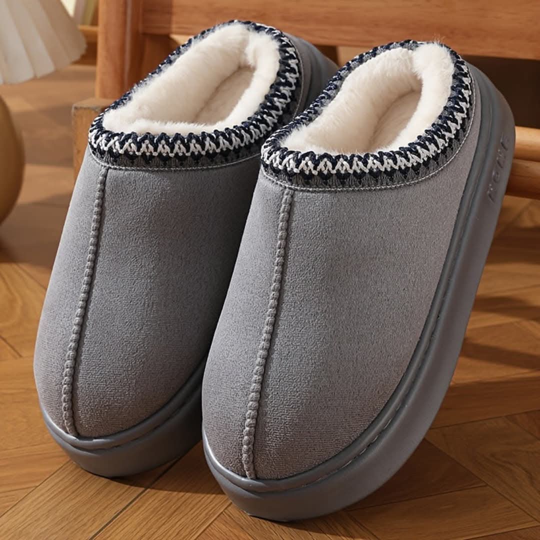 CozyNest Winter Slippers | Plush-Lined Warmth with Secure Non-Slip Soles