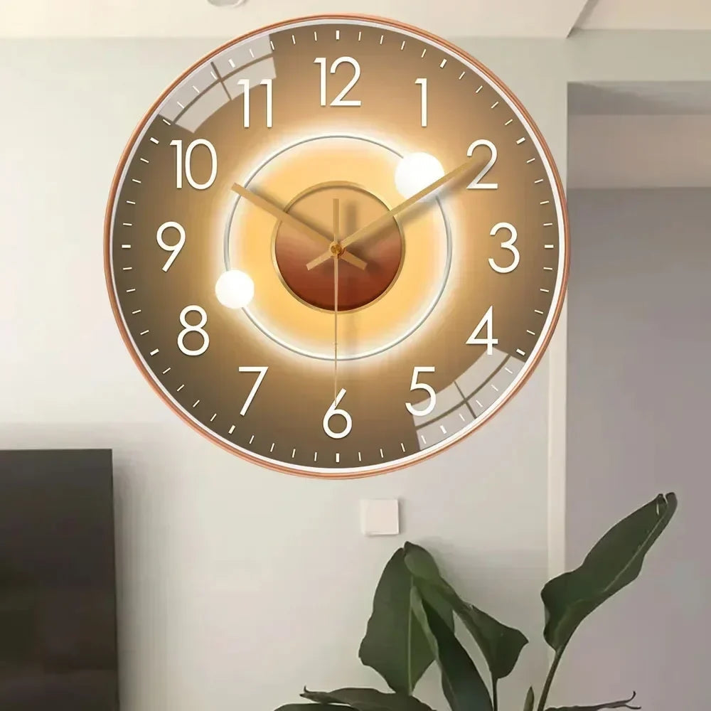 Sleek Clear Display | TimeAura Silent Digital Clock