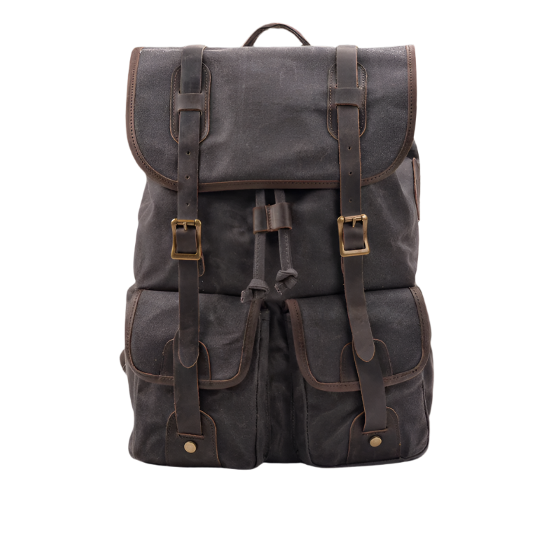 Variant image for Tucson | Vintage Canvas Travel Backpack with Laptop Sleeve-4