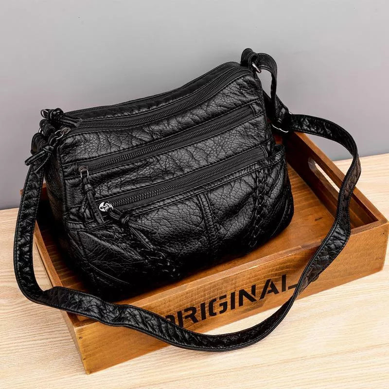 Lydiana | Elegant Soft Leather Handbag with Spacious Design-4