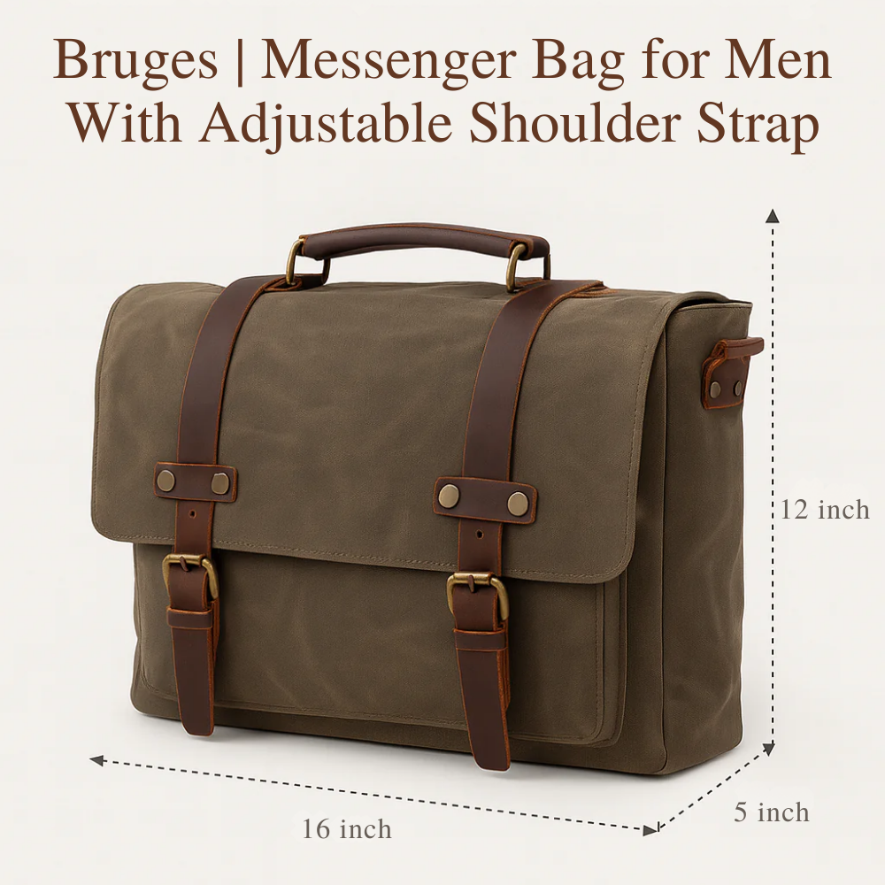 Bruges | Messenger Bag for Men With Adjustable Shoulder Strap