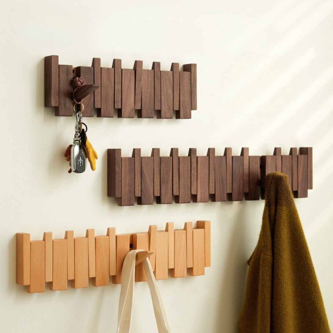 Handmade Musical Hooks | CrescendoRack Wooden Wall Décor
