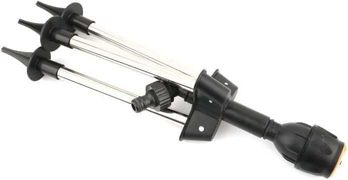 SpinBloom HydroStand | Rotating Tripod Sprinkler with Adjustable Height
