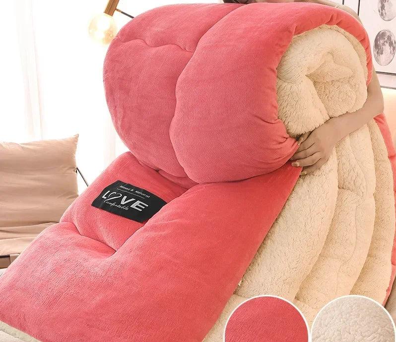 Soft Velvet Comforter | Cozy Winter Duvet for Warm Sleep