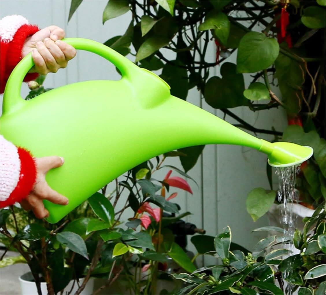 AquaBloom Crescent Can | Ergonomic Garden Companion for Effortless Pour