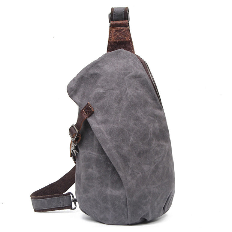 Variant image for Vintage Leather Crossbody Bag | Men's Sling Pack-2