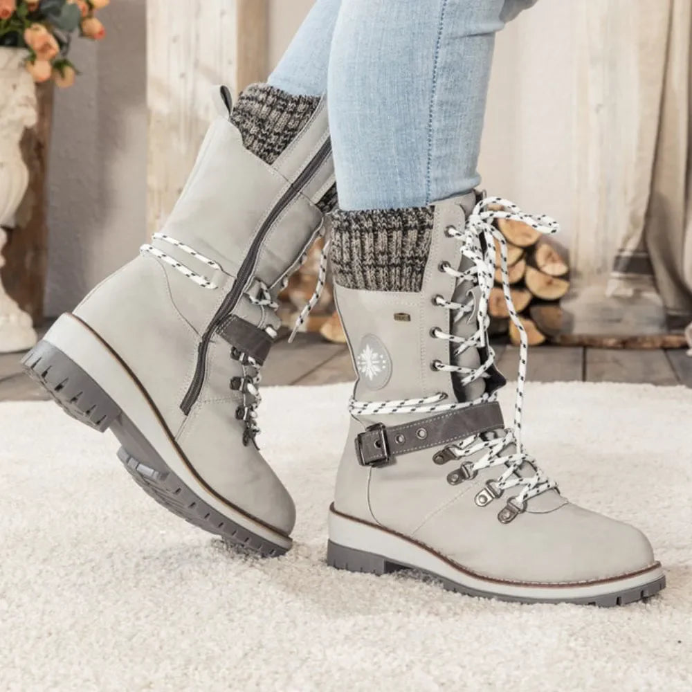 Erika | Women’s Winter Lace-Up Snow Boots