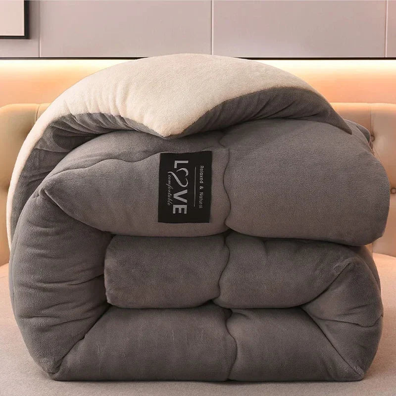 Soft Velvet Comforter | Cozy Winter Duvet for Warm Sleep