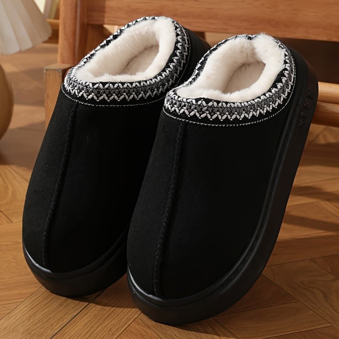 CozyNest Winter Slippers | Plush-Lined Warmth with Secure Non-Slip Soles