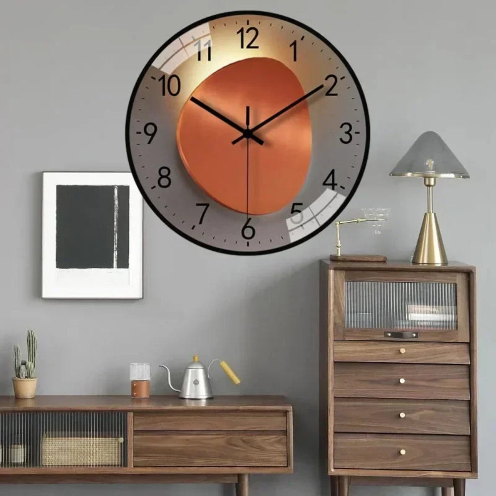 Sleek Clear Display | TimeAura Silent Digital Clock