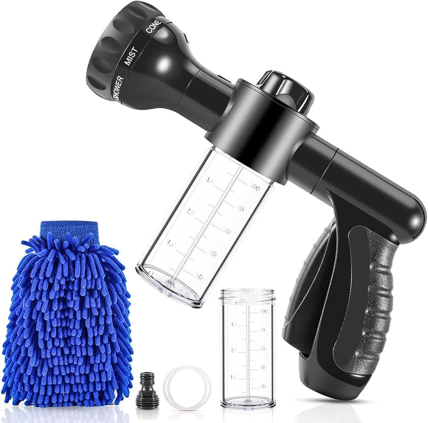 GlideShine AutoFoam Blaster | All-in-One Spray Gun with Plush Microfiber Touch