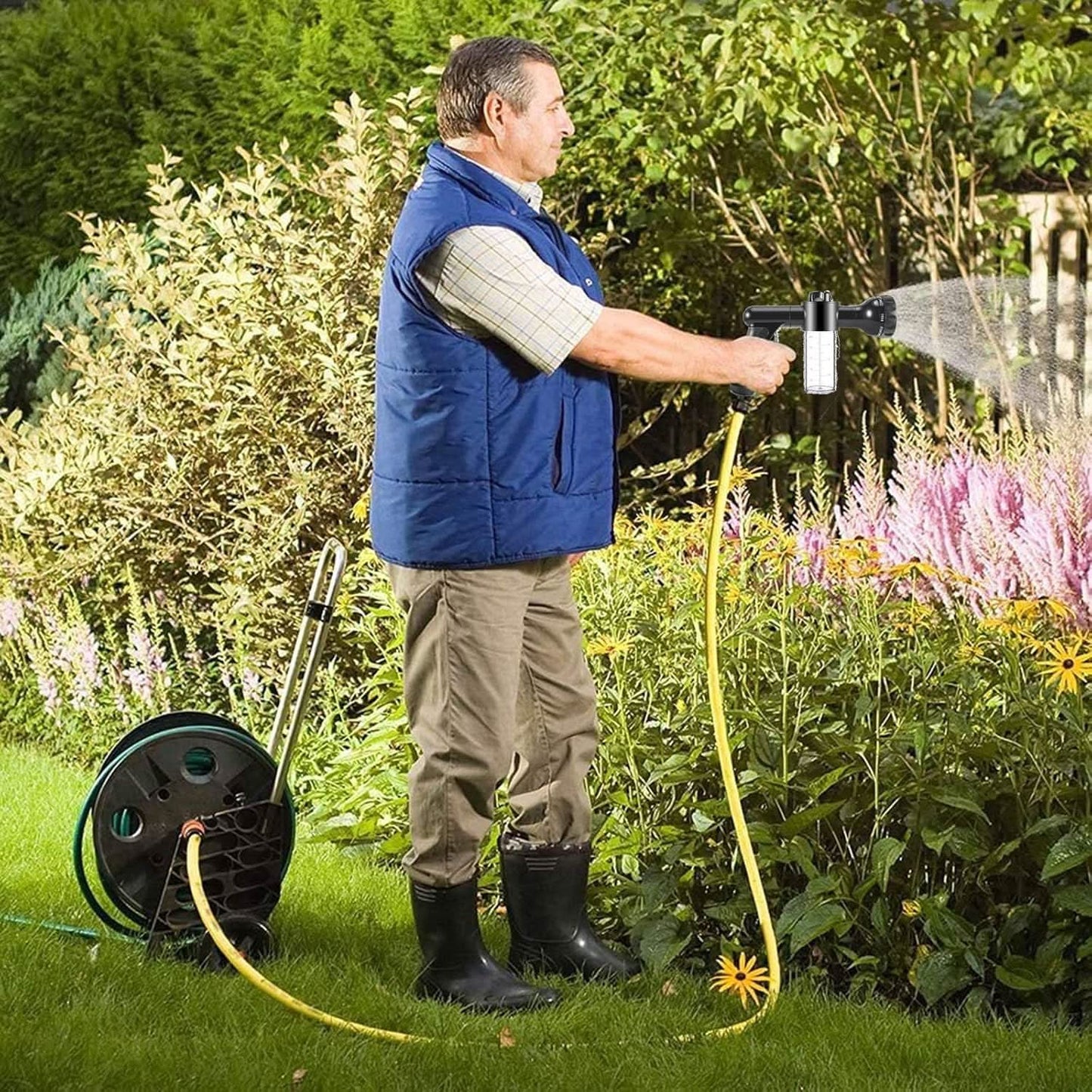 GlideShine AutoFoam Blaster | All-in-One Spray Gun with Plush Microfiber Touch