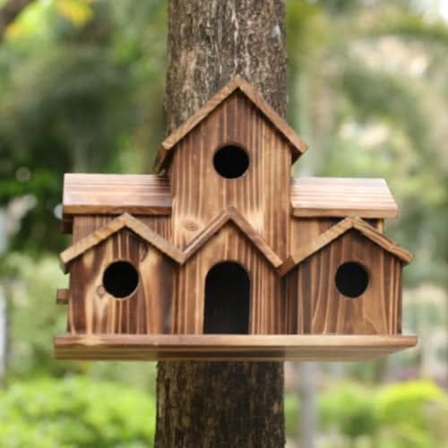 NestHollow Rustic Birdhouse | Handcrafted Charm for Feathered Friends