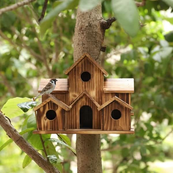 NestHollow Rustic Birdhouse | Handcrafted Charm for Feathered Friends
