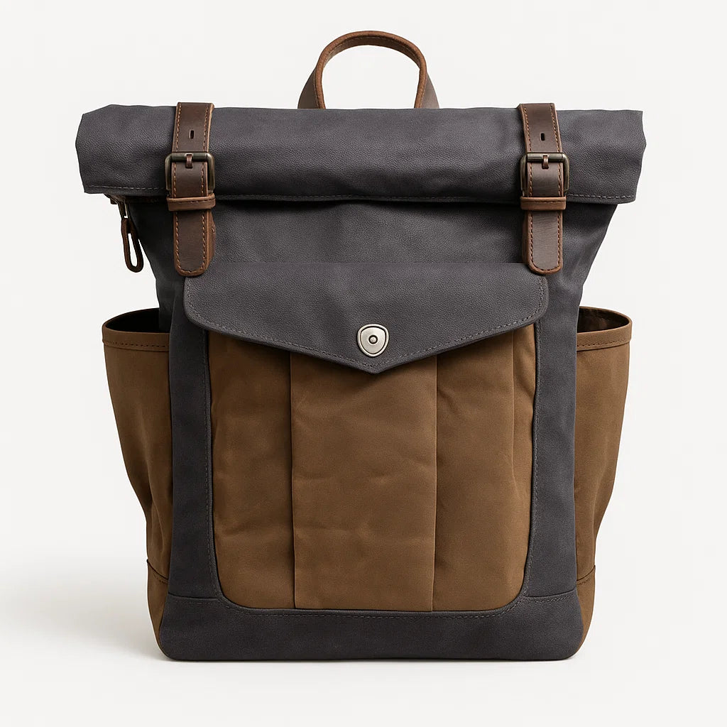 Alder | Rugged Backpack with Vegan Leather Details