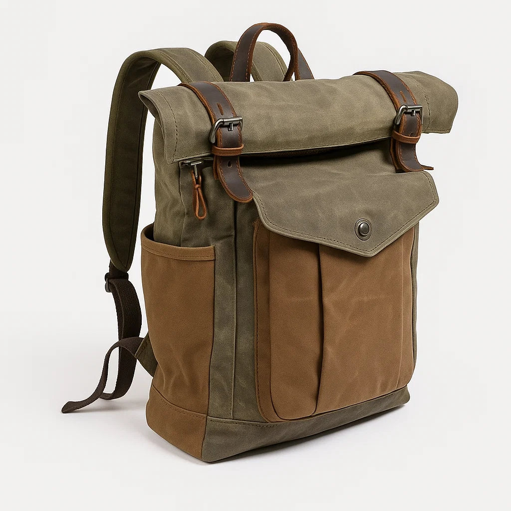Alder | Rugged Backpack with Vegan Leather Details