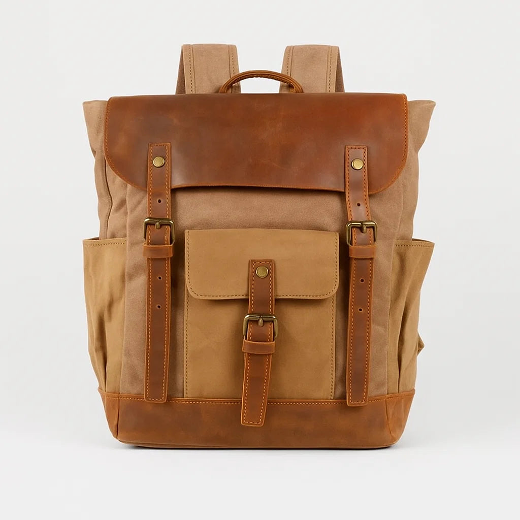 Alderic | Canvas & Vegan Leather Carry Pack