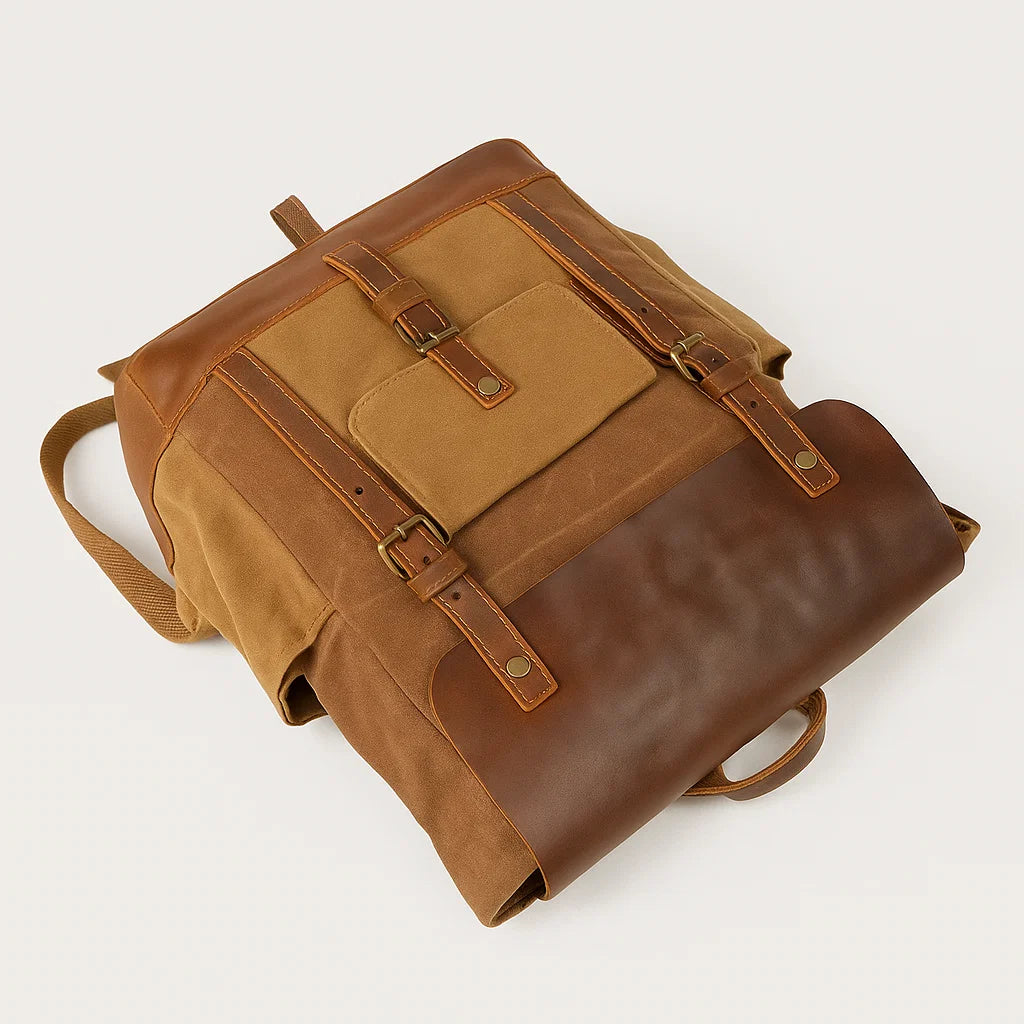 Alderic | Canvas & Vegan Leather Carry Pack