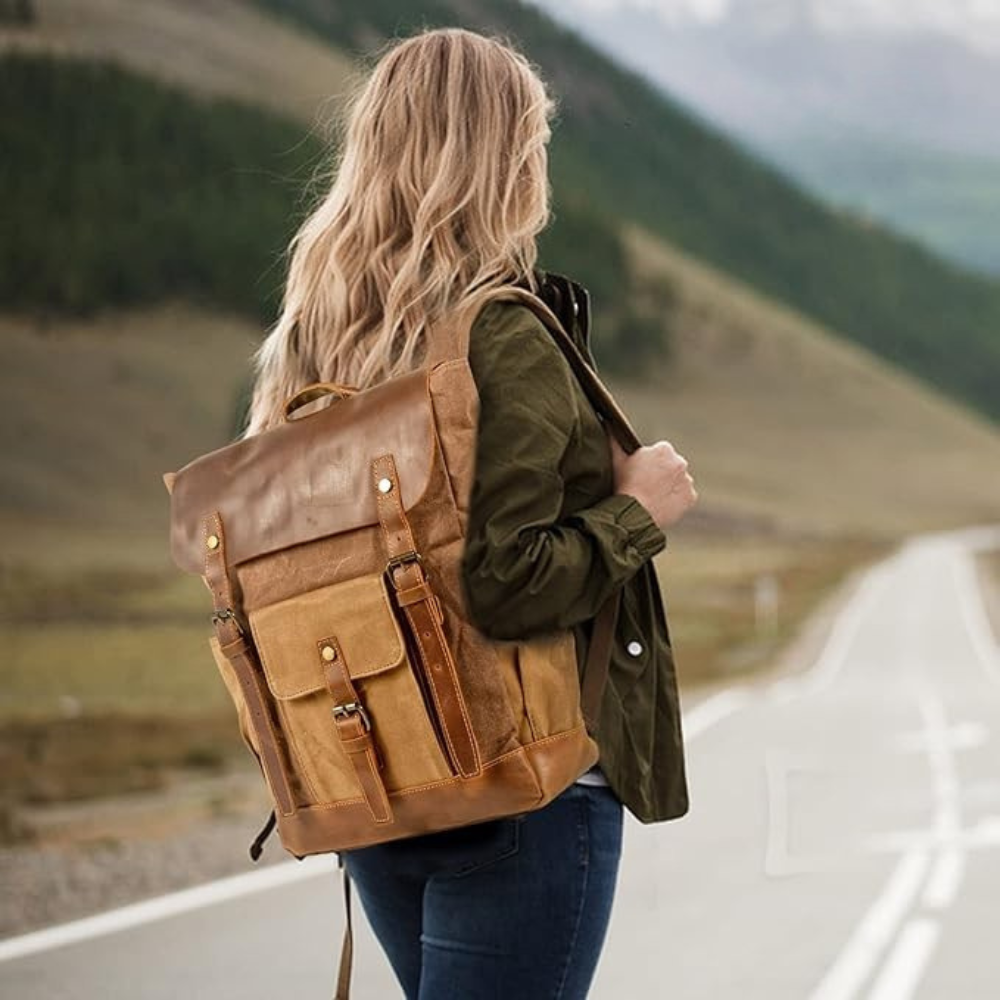 Alderic | Canvas & Vegan Leather Carry Pack