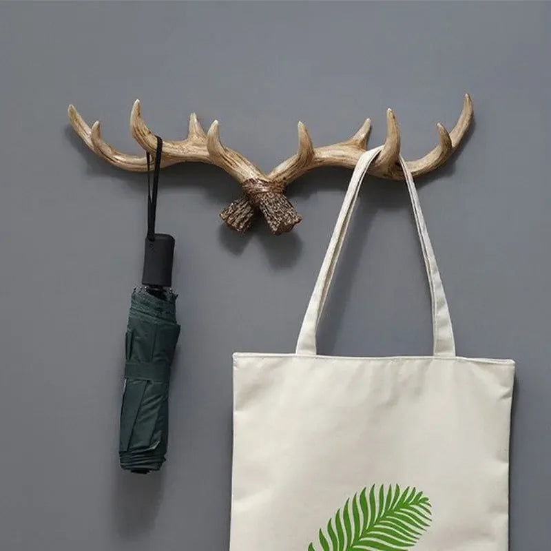 RusticHorn Wall Hook | Vintage Antler Coat Rack