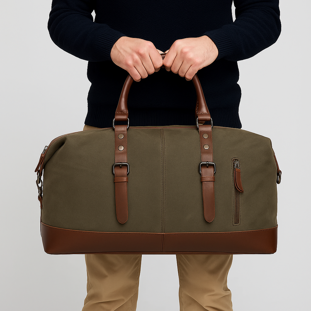 Anchorage | Vintage Canvas Holdall Bag for Travel and Daily Use