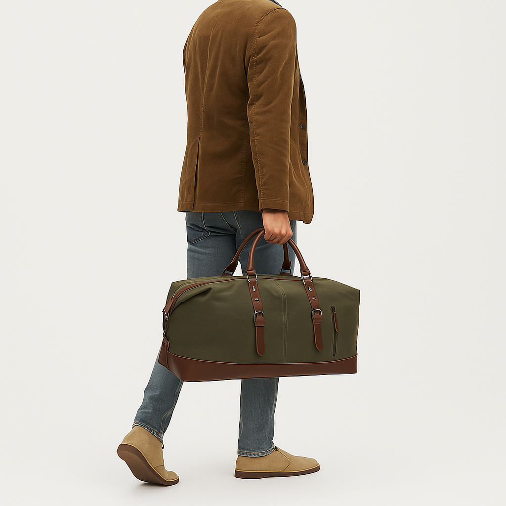 Anchorage | Vintage Canvas Holdall Bag for Travel and Daily Use