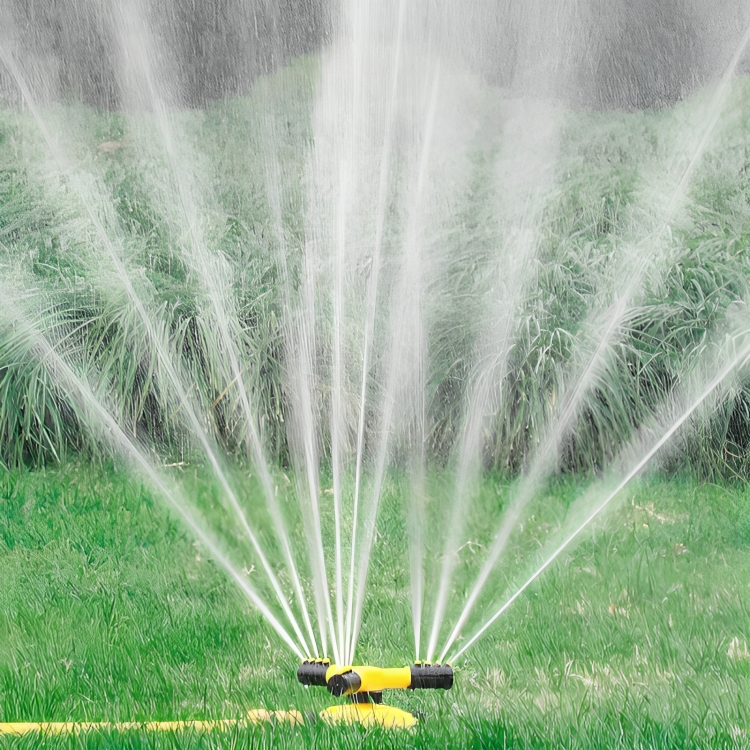 RainDancer OrbitSpray | 360° Rotating Lawn Sprinkler for Even, Adjustable Garden Coverage