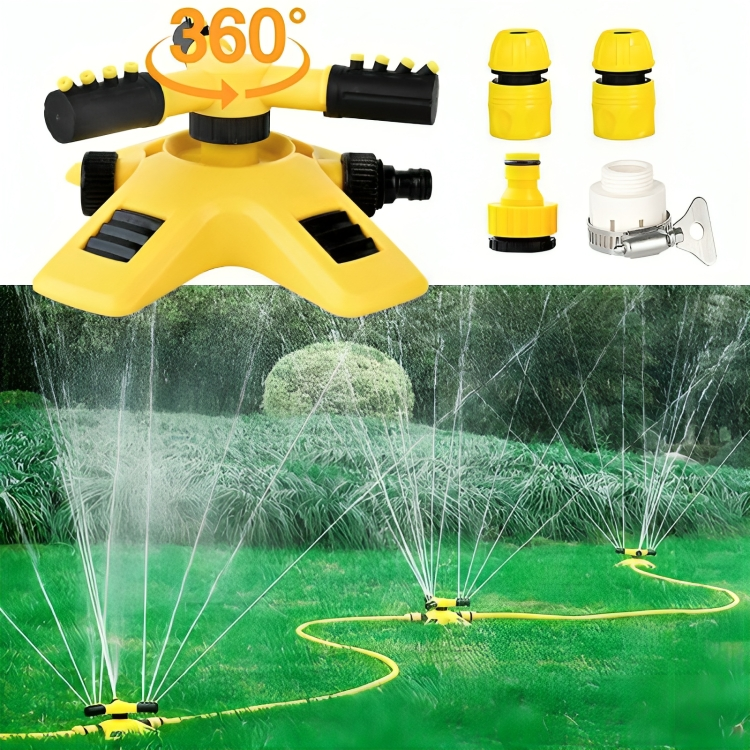 RainDancer OrbitSpray | 360° Rotating Lawn Sprinkler for Even, Adjustable Garden Coverage